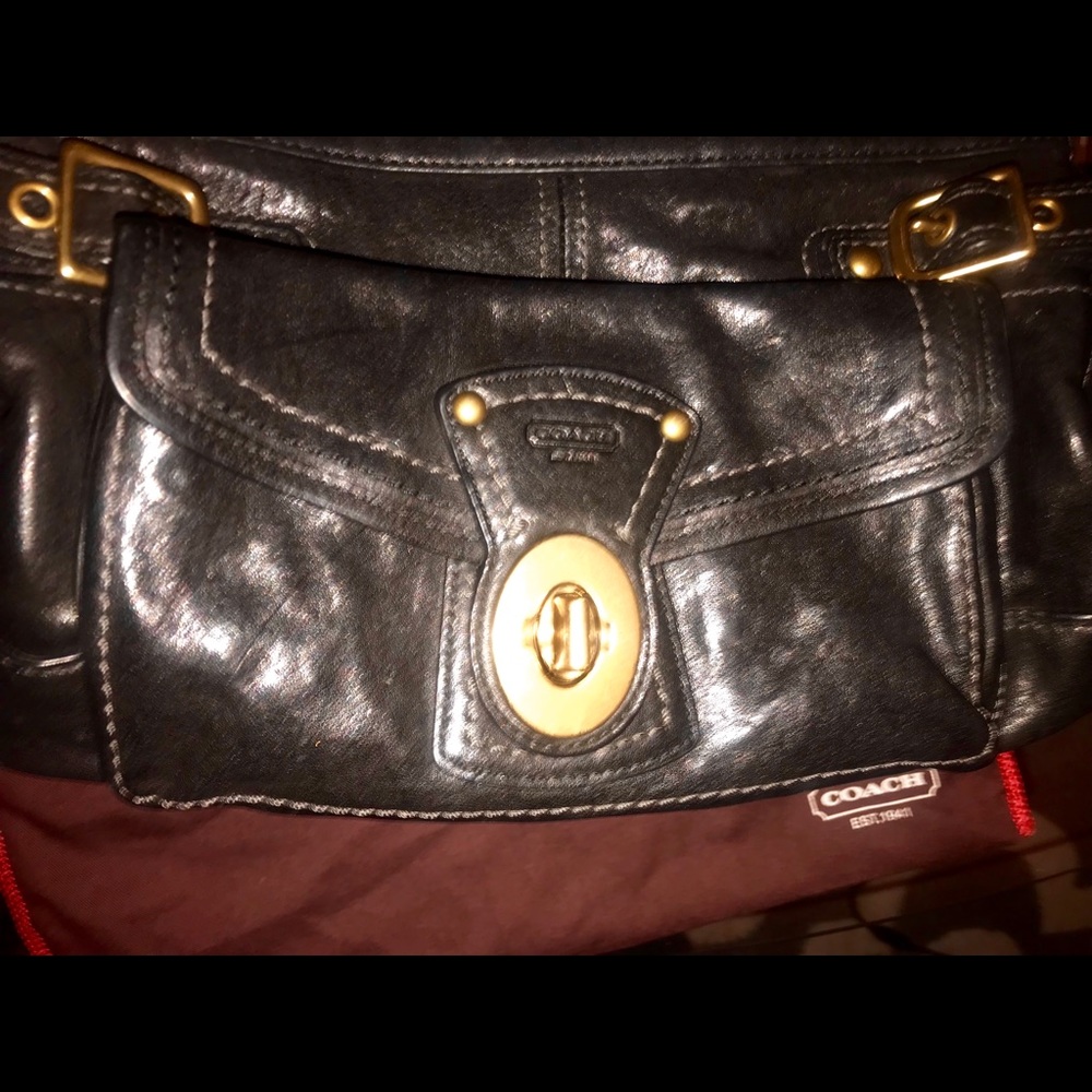Premium leather Coach bag